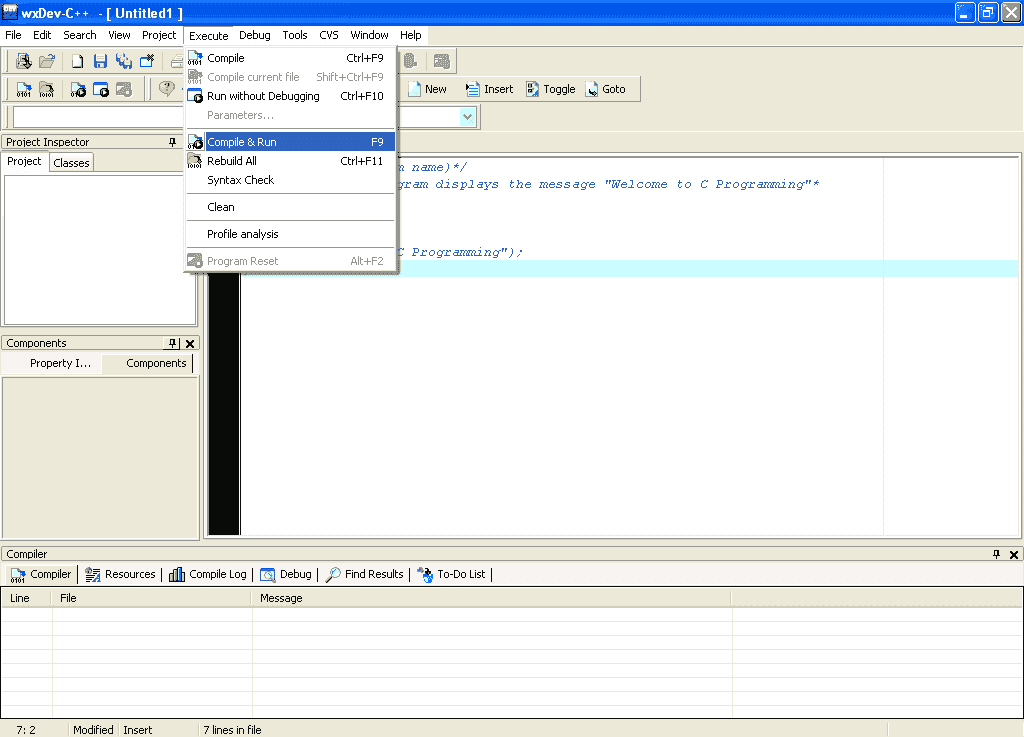 Compile Execute C Program Gcc Rutrackerreports