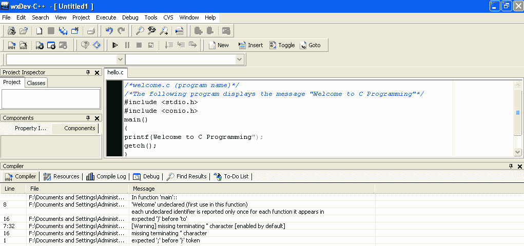 How To Compile C Program In