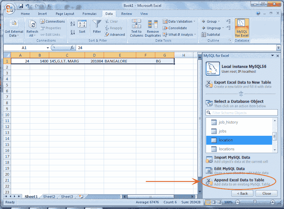 Exporting And Importing Data Between Mysql And Microsoft Excel W3resource 8850