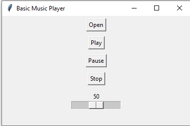 Python: Basic Music Player.