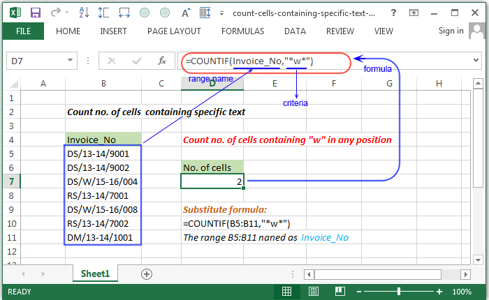 How To Count Number Of Text In A Cell In Excel