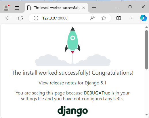 Python: django.