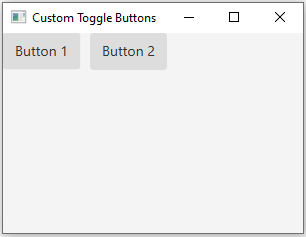 JavaFx: Customizing JavaFX toggle buttons with CSS styling.