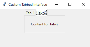 Tkinter: Creating a custom Tabbed interface in Python with Tkinter. Part-2
