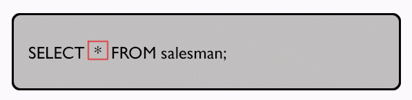 SQL Display All Information About All Salespeople